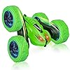 GEEKERA-Remote-Control-Car-4WD-Electric-RC-Race-Stunt-Car-with-Double-Sided-360Spins-Flips-LED-Headlights-High-Speed-Off-Road-Racing-Vehicle-for-Kids-Boys-Girls-Toys-Gifts-Green GEEKERA Remote Control Car, 4WD Electric RC Race Stunt Car with Double Sided 360°Spins Flips, LED Headlights, High Speed…