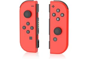 MUCUMO iPuella Replacement for Nintendo Switch Controller, Joypad for Nintendo Switch Control with Dual Vibration/Montion Control/Wake-up Function/Screenshot(Neon Pink&Green)