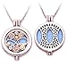 Yesido. Fashion Aromatherapy Essential Oil Diffuser Necklace Can Open Pendant
