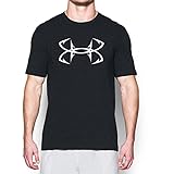 Under Armour Men's Fish Hook T-Shirt, Black/White, Large