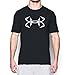 Under Armour Men's Fish Hook T-Shirt, Black/White, Large