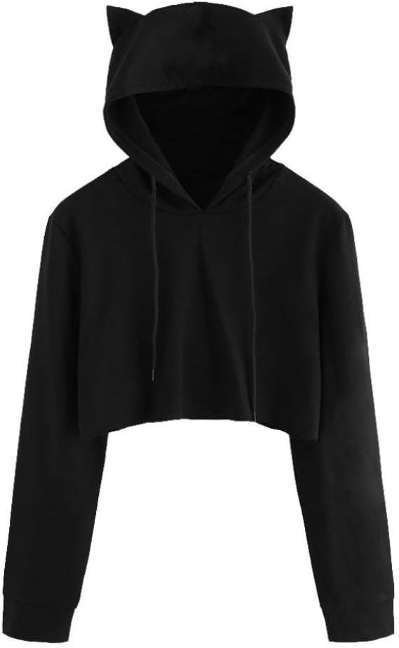 hooded cropped tops