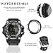 Sports Watch smart Bluetooth Watch IP67 waterproof Remote Camera Fitness Tracker Wearable Technology Running watch for IOS & Android Smartphones iPhone X 8 Samsung Galaxy s9+for Men & Boys-Black