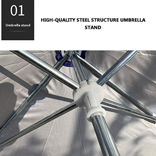 CCLLA Tragbarer Sonnenschirm, Gartenschirm, quadratischer Sonnenschirm, Sonnenschirm, Schutz vor Wind und Regen… – Bild 7