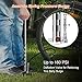 CS Force Mini Bike Pump Portable 160 PSI Pressure Aluminum Alloy Bicycle Pump Fits Presta & Schrader Valve