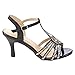 VIA PINKY CLAUDIA-93 Women's Cut Out Rhinestone Dress Heels Run One Size Small