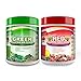 Dr.Colbert's Organic Supremefood Twin Pack - One Fermented Green Supremefood Apple Cinnamon Flavored Veggie Blend, (30 Day Supply) + One Organic Red Supremefood with Probiotics (30 Day Supply)