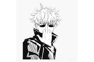 SMJ DESIGNS Gojo Satoru Sticker Vinyl Waterproof Sticker Decal Car Laptop Wall Window Bumper Sticker 5"