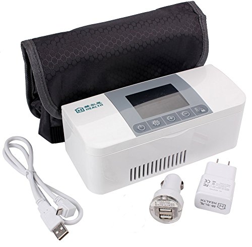 P&R Portable Insulin Cooler 2-8Â°C Refrigerated USB Small Box Drug Reefer Car refrigerator