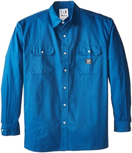 Wenass WSLSHC60RB-XLTL Deluxe Work Shirt 6.0-Ounce Cotton Twill, X-Large, Tall, Royal Blue