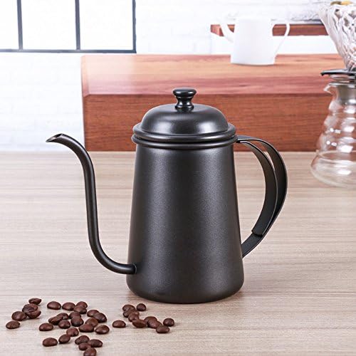 Beminh Pour Over Drip Coffee Pot Teakettles 22OZ Premium Stainless Steel Easy Stable Creative Handle Long Spout for Smooth Water Flow - for Brew Coffee,650ML