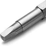 Gasea 3 Sets 2" Magnetic Square Screwdriver Bits 1/4" Hex Shank S2 Steel SQ1 view 5