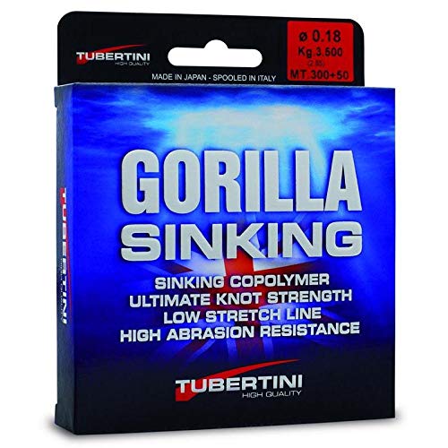 Tubertini Fishing Line Gorilla Sinking 0.2mm 350m Sinking Ideal for All Fishing Techniques
