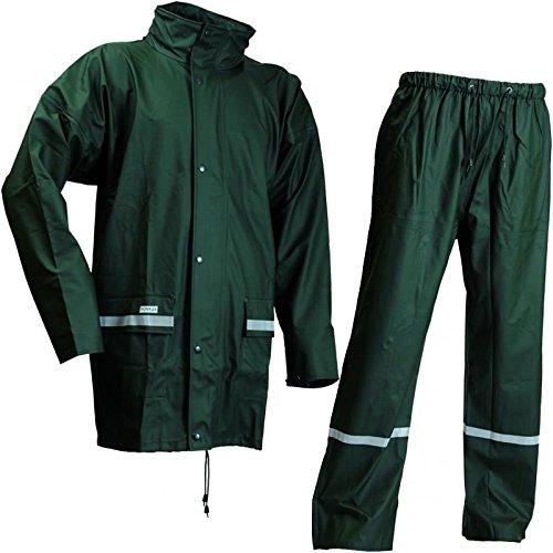 Lyngsoe LR1389-08-XXXL Size 3X-Large "Microflex" Jacket and Trousers - Green