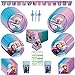 Frozen 2 Inspired Birthday Party Supplies Pack: Big/Small Plates, Cups, Napkins, Table Cover, Banner, Candles - 16 Guests