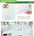 Waterproof Crib Mattress Protector - Hypoallergenic Bed Cover Made From Tencel Fabric Using Organic Eucalyptus Fibers - Soft, Breathable and Chemical Free - Fitted Flat Top Comfort - 9-Inch Skirt