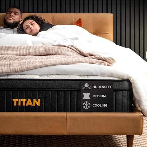 Brooklyn Bedding Titan 13" Hybrid Luxe Mattress for Plus Size Sleepers with Cooling Cover