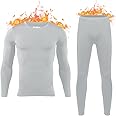 HEROBIKER Long Johns Thermal Underwear for Men Skiing Winter Warm Hunting Gear Fleece Lined Base Layer Set Top Bottom