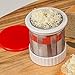 SUORONG Mill Shredded Butter Spreads/Melts More Easily-Smooth Spreadable Bread Veggies Corn Grater Cheese Slicer, Red+White