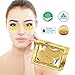 Hawwwy 24k Gold Eye Masks Collagen Under Eye Patches, Under Eye Pads for Puffy Eyes & Dark Circles Best Spa Products for Women Gel Pads Removes Puffiness Undereye Anti Aging Wrinkle Treatment (10pack)