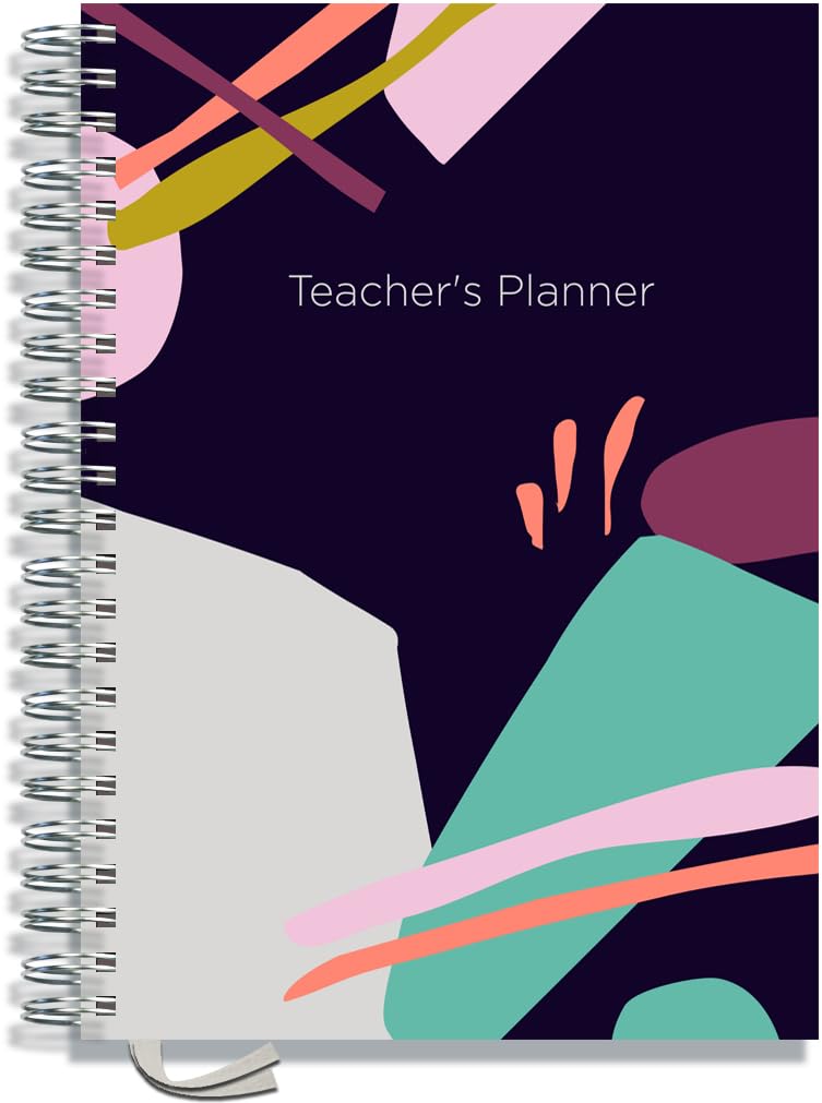 Teacher Planner 2026-2027 by Pirongs A4 5 Lesson - Abstract
