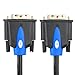 SHD 10ft DVI Cable, DVI-D Dual Link Male to Male Monitor Cable for PC, HDTV, Projector