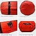GEERTOP Waterproof Adjustable Tent Compression Bag Lightweight Duffel Bag - for Camping Outdoor Sports (Red, for 4 to 5 Men Tent)