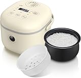Bear 6-Cup Multifunction Rice Cooker with Steamer Yellow 1-4 People