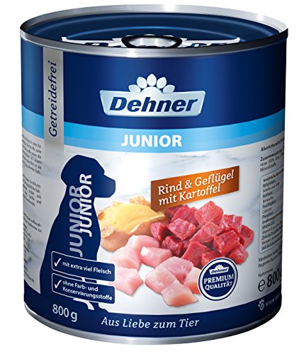 Dehner Premium hondenvoer, rund, gevogelte en aardappel, 6 x 800 g (4,8 kg) - Afbeelding 3