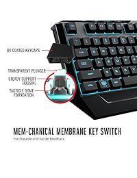 Cooler Master Devastator 3 Gaming Combo Teclado y mouse con siete LED diferentes opciones de color