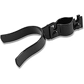 Wmebee 1-3/8" x 2-3/8" Chain Link Fence Gate Fork Latch - Fence Gate Latch - Galvanized Fence Gate Latch with Hole for Padlock, Chain Link Gate Latch (Black, 1-3/8" x 2-3/8")
