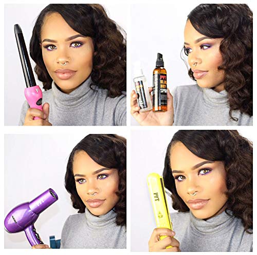 Hair Straightener - Ceramic Flat Iron for Professional Styling. Excellent Quality, 150 W Power Output, Adjustable Temperature Suitable for all Hair Types. Straighten, Curl or Wave (Laser Silver) - Thumbnail 2