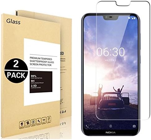 Nokia X6 2018 Screen Protector,Coohaisee [Anti-Scratch] [Anti-Bubble] [Case Friendly] [9H Hardness] Tempered Glass Screen Protector for Nokia X6 2018