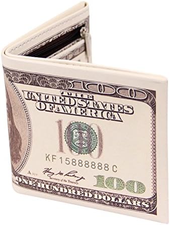 LUI SUI-Men Us Dollar Bill Wallet Billfold Leather Credit Card Photo Holder