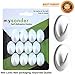 Self Adhesive Hooks From mysonder - Set Of 12 Hooks - Easy To Install And Remove - Strong & Durable Plastic Material -