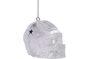 FOCO NFL Dallas Cowboys Clear Helmet Ornament – Officially Licensed Holiday Decoration