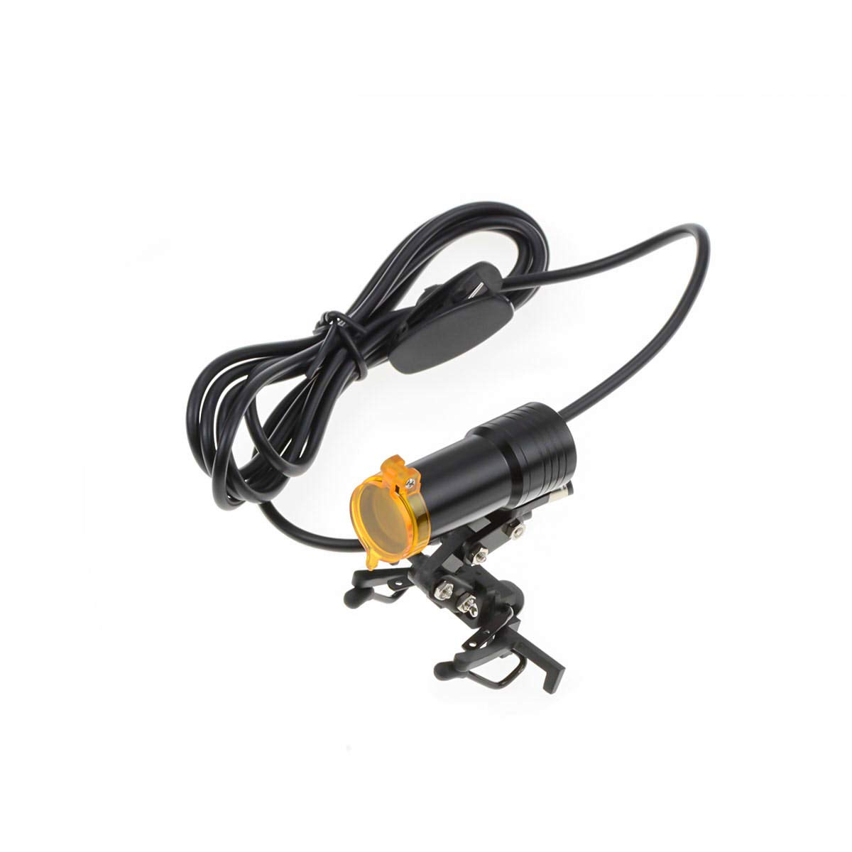 BONEW Separate 5W Metal Clip Headlamp Head Light Lamp with Filter for Glasses