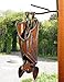 Modern Artisans Hanging Metal Garden Bat, American Handmade: Closed Wings, Facing Right