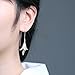 Huayang| One Pair Elegant Orchid Earrings 925 Sterling Silver Women Gift Wedding Engagement Party