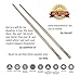 finessCity Chopsticks, 1 Pair of Chopstick, Titanium Chopsticks with Aluminium Case (Black)