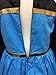Cokos Box Girls Coronation Costume, Pink Cape Dress, Gloves, Tiara Crown Accessories Kids Princess Set, 4 Years, Blue, 4T