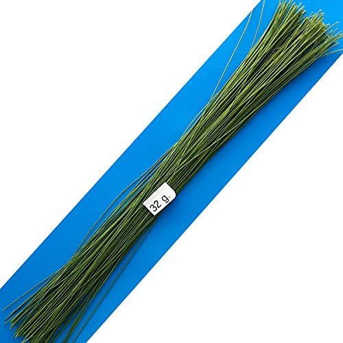 32 Gauge Green Cotton Covered Floral Wire - 130 feet per Bundle (39.6m) in 12 inch (30.5cm) Lengths
