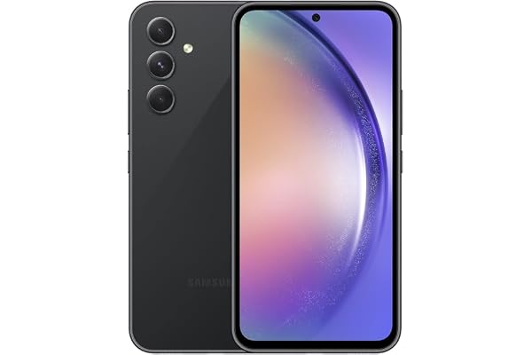 Samsung Galaxy A54 5G, 128GB + 6GB RAM, Awesome Black - Locked to Cricket (Renewed)