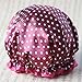 6Pcs Assorted Satin Shower Caps, Creatiee Waterproof Elastic Band Bath Cap Bathing Hair Cap Kitchen Cap with Double Layer for Adults(Dots Style)