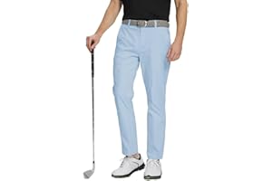 M MAELREG Golf Pants Men Quick Dry - 30"/32"/34" Stretch Lightweight 5 Pockets Water-Resistant Casual Mens Dress Pants