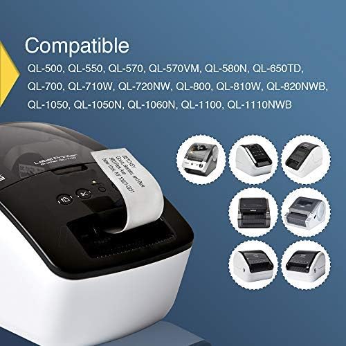 BETCKEY - 6 Rolls DK-11201 Labels, 29mm x 90mm, 2400 Standard Address Labels Compatible with Brother QL Label Printers - Image 4