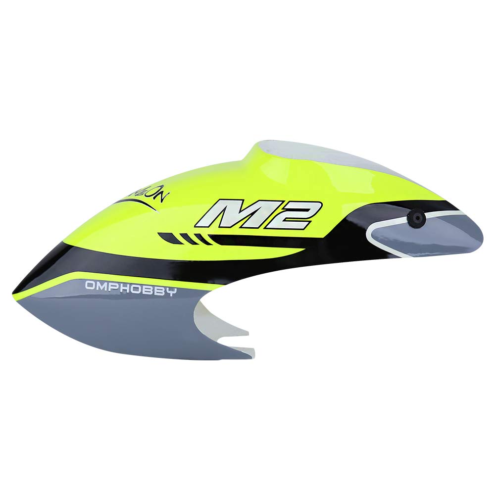 OMPHOBBY M2 Helicopter Parts Canopy Set-Racing Yellow OSHM2041 Original Replacement for OMP HOBBY M2 V2 RC Helicopters Accessories Spare Part