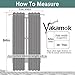 Yakamok Room Darkening Thermal Insulated Light Blocking Blackout Curtains, 2 tie Backs Included(52Wx84L,Light Beige,2 Panels)