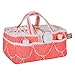 Trend Lab Shell Storage Caddy, Coral/White