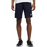 adidas Mens 3 Stripe Shorts with Zipper Pockets (Legend Ink/Legend Ink/White, Large)